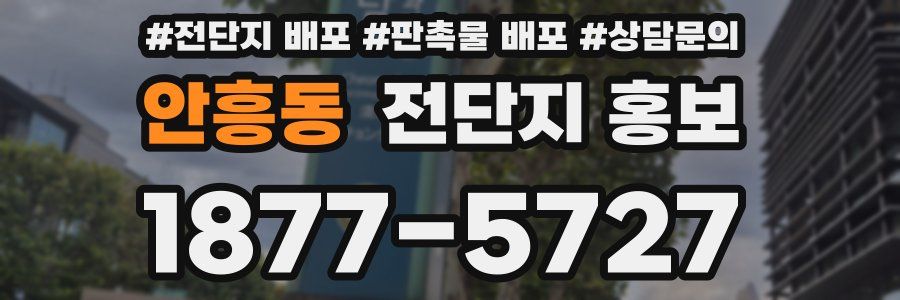 안흥동 전단지 홍보