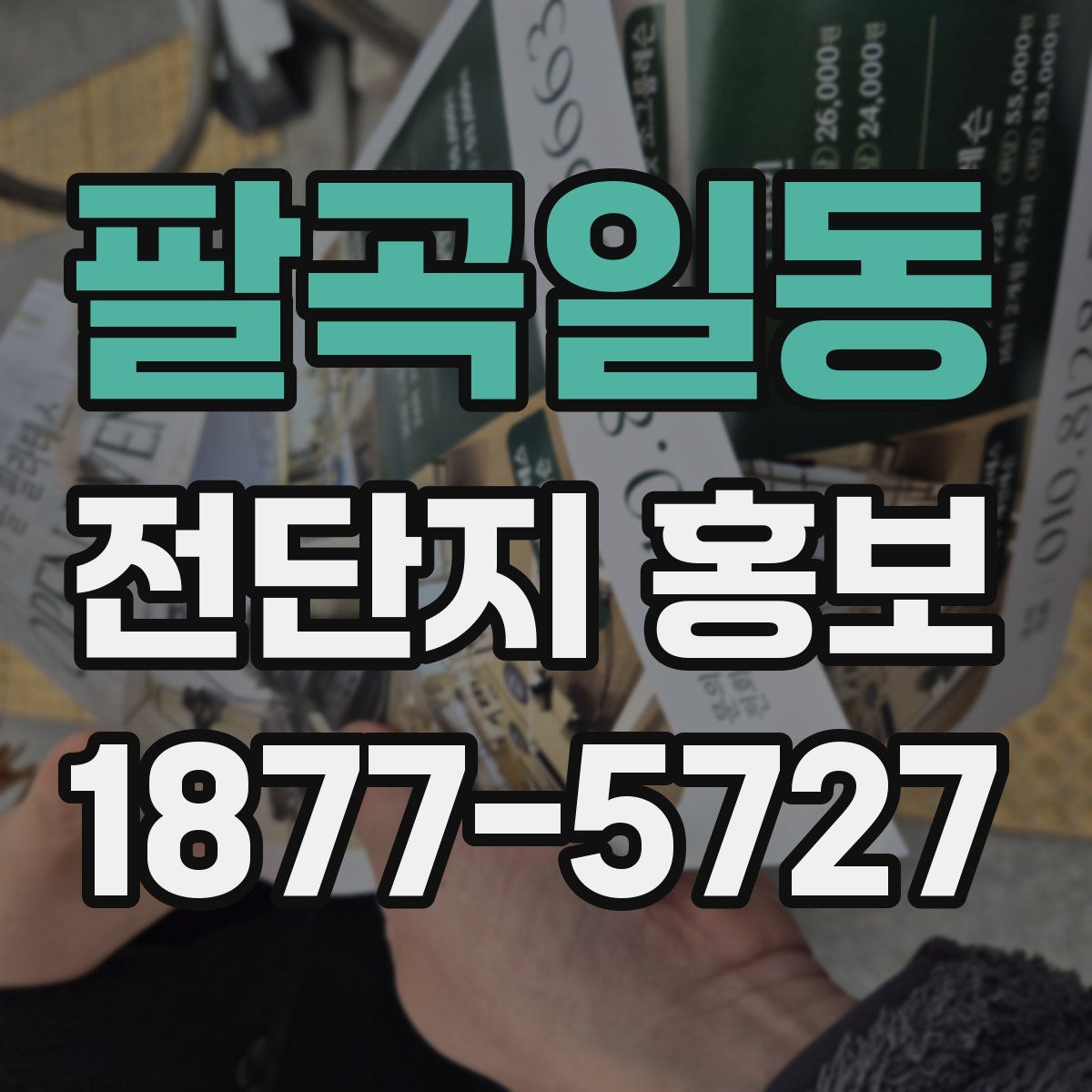 팔곡일동 전단지 홍보
