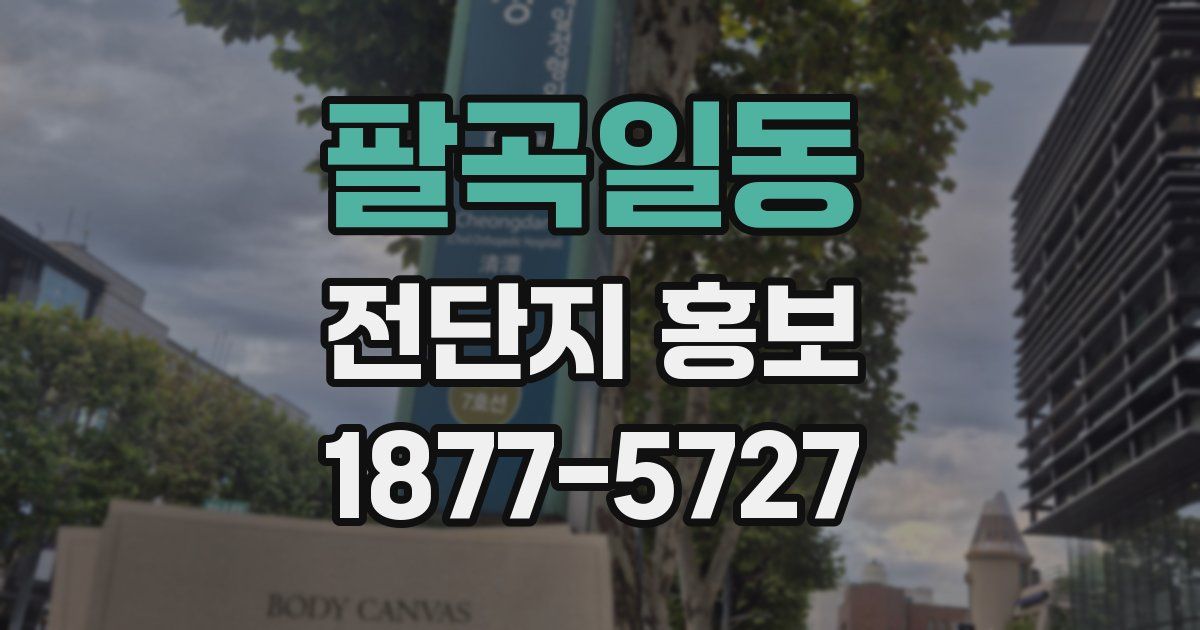 팔곡일동 전단지 홍보