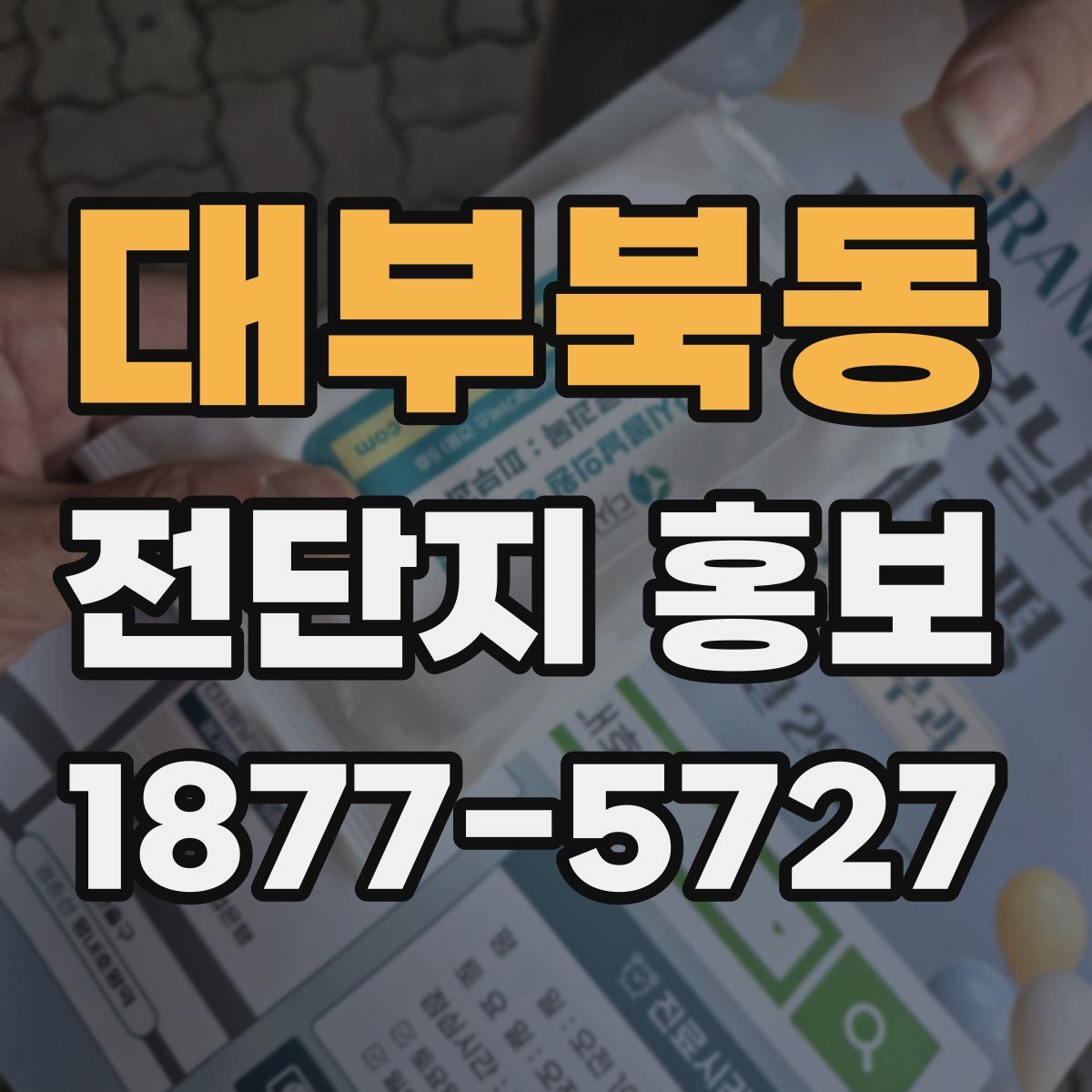 대부북동 전단지 홍보