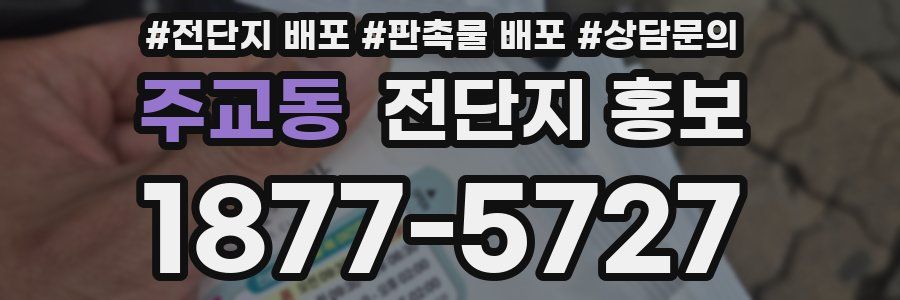 주교동 전단지 홍보
