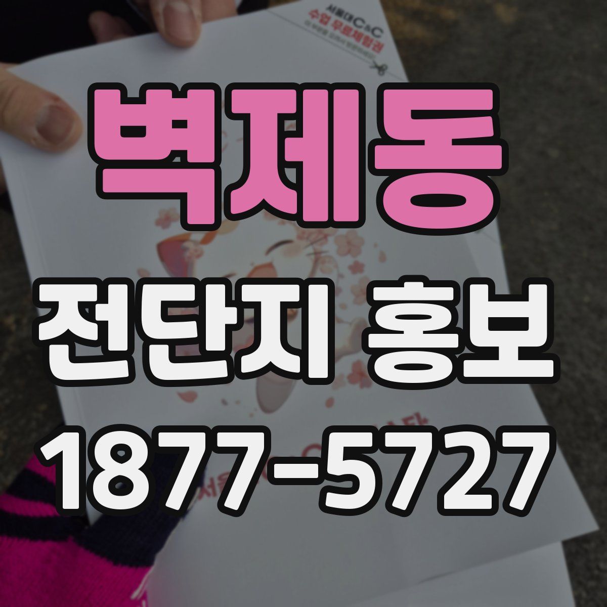 벽제동 전단지 홍보