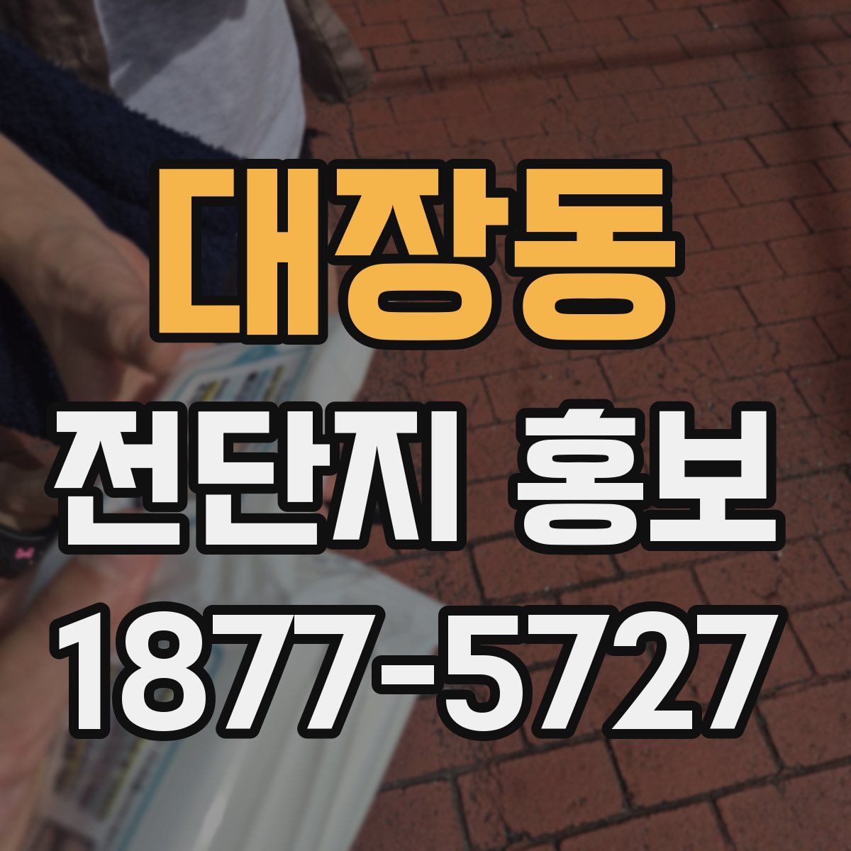 대장동 전단지 홍보