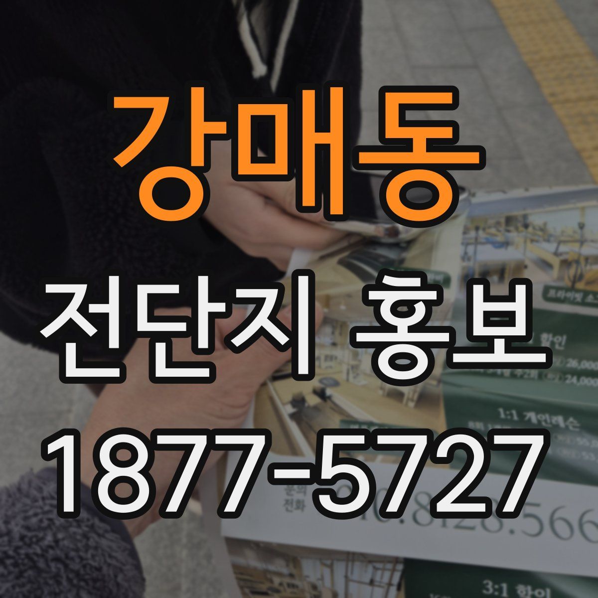 강매동 전단지 홍보