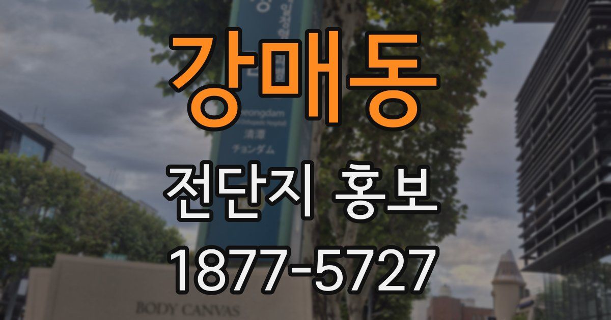강매동 전단지 홍보