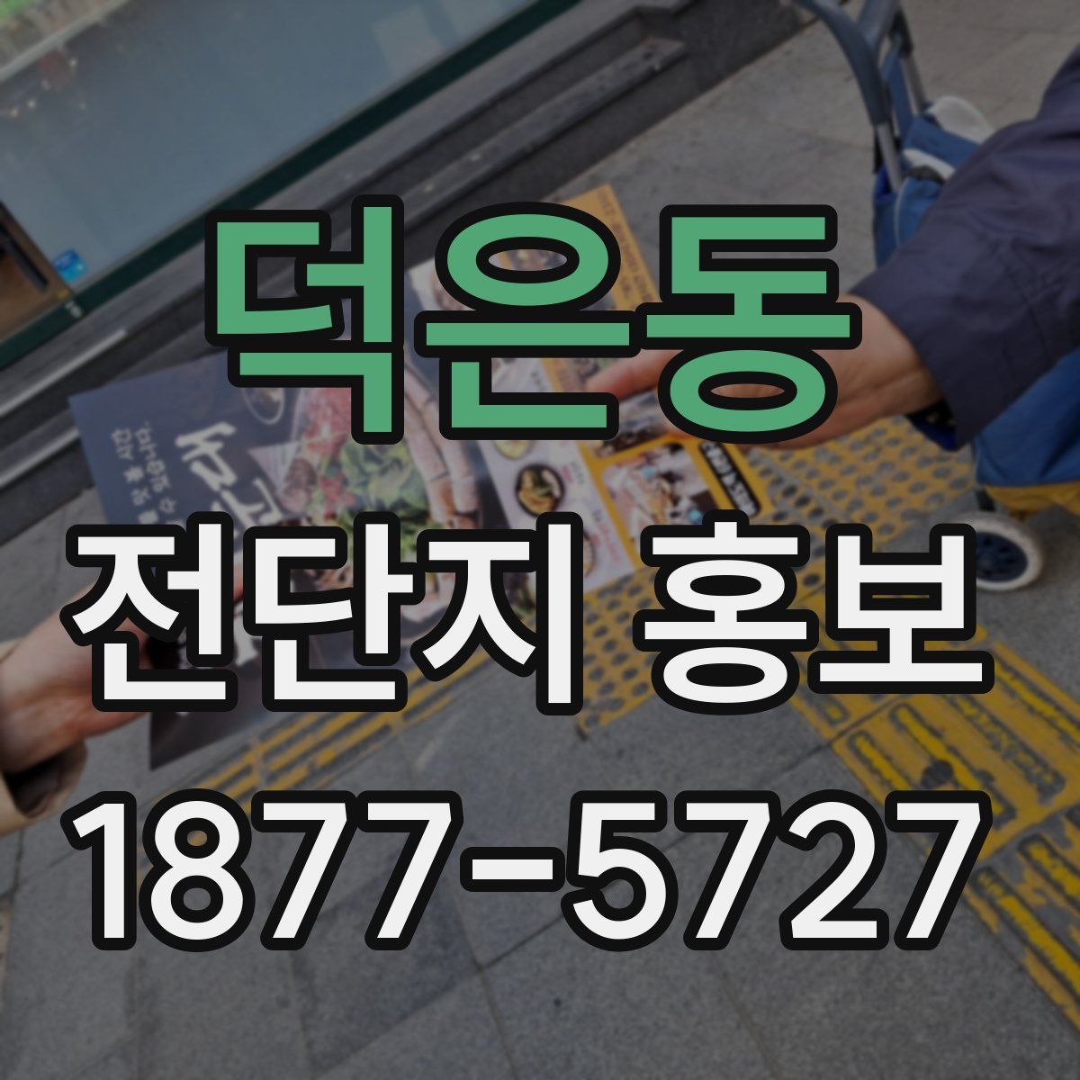 덕은동 전단지 홍보