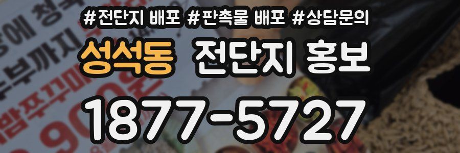 성석동 전단지 홍보
