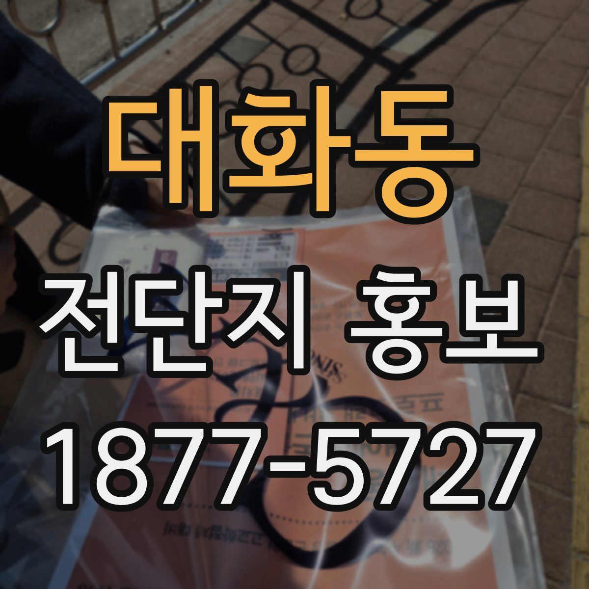 대화동 전단지 홍보