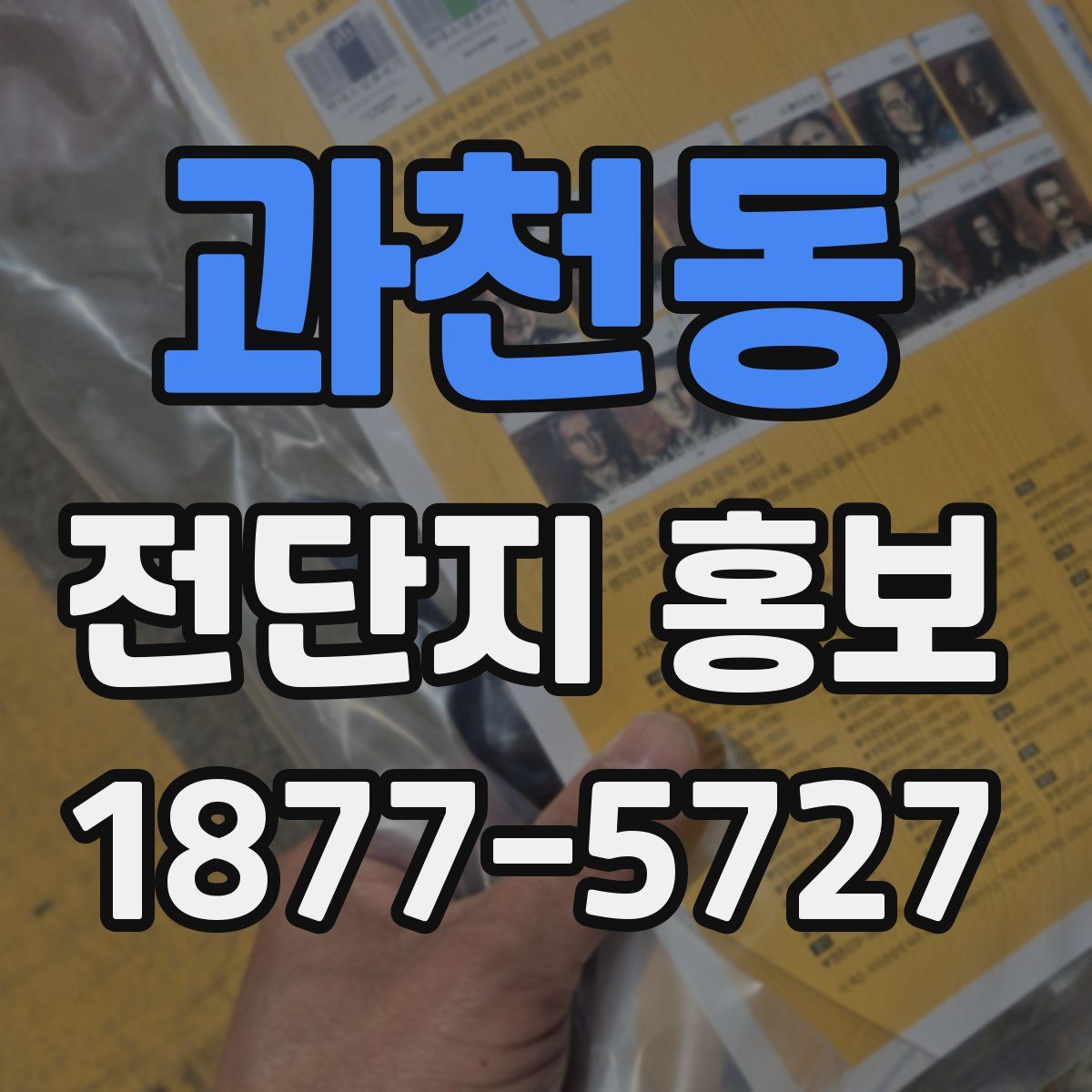 과천동 전단지 홍보