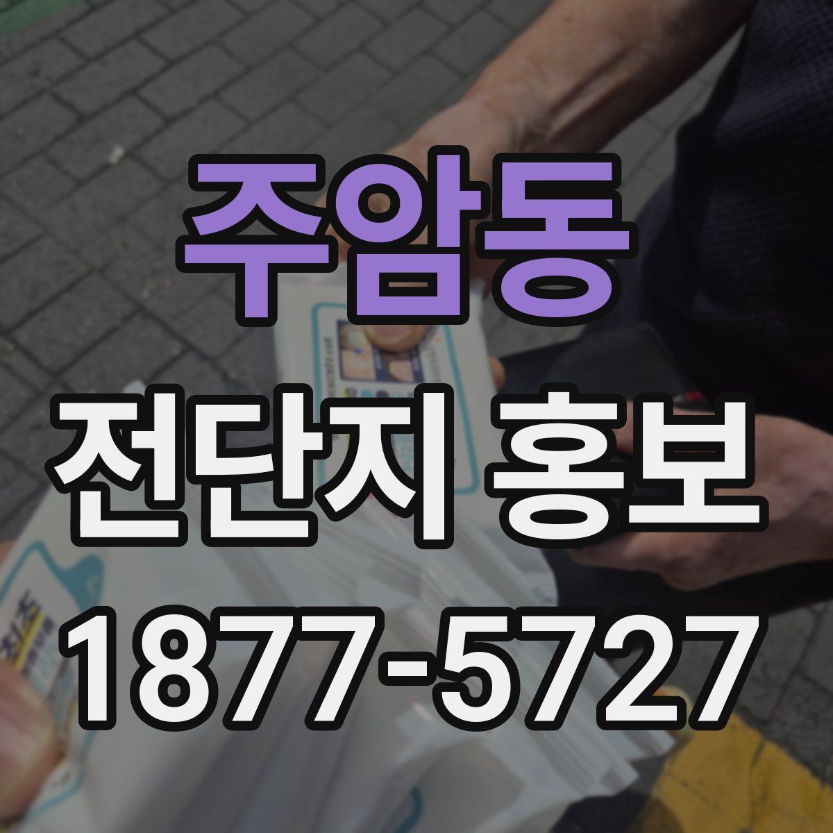 주암동 전단지 홍보