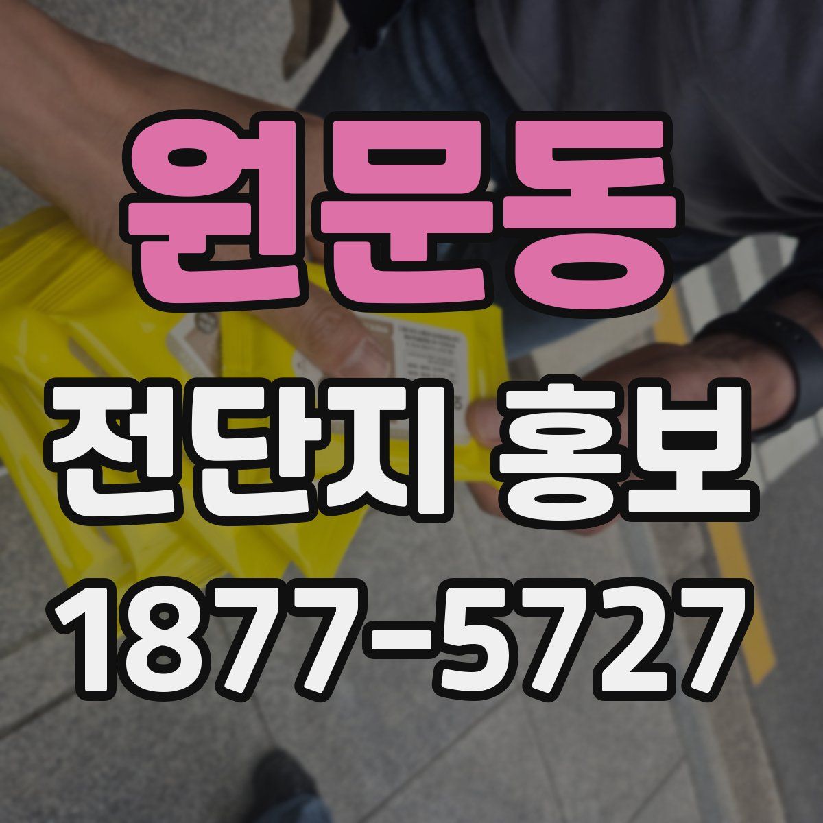 원문동 전단지 홍보