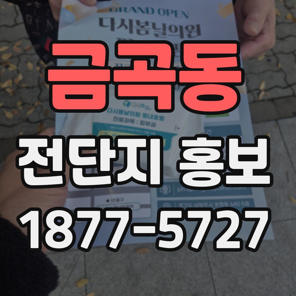 금곡동 전단지 홍보