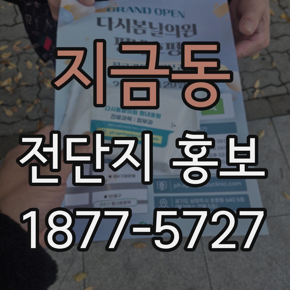 지금동 전단지 홍보