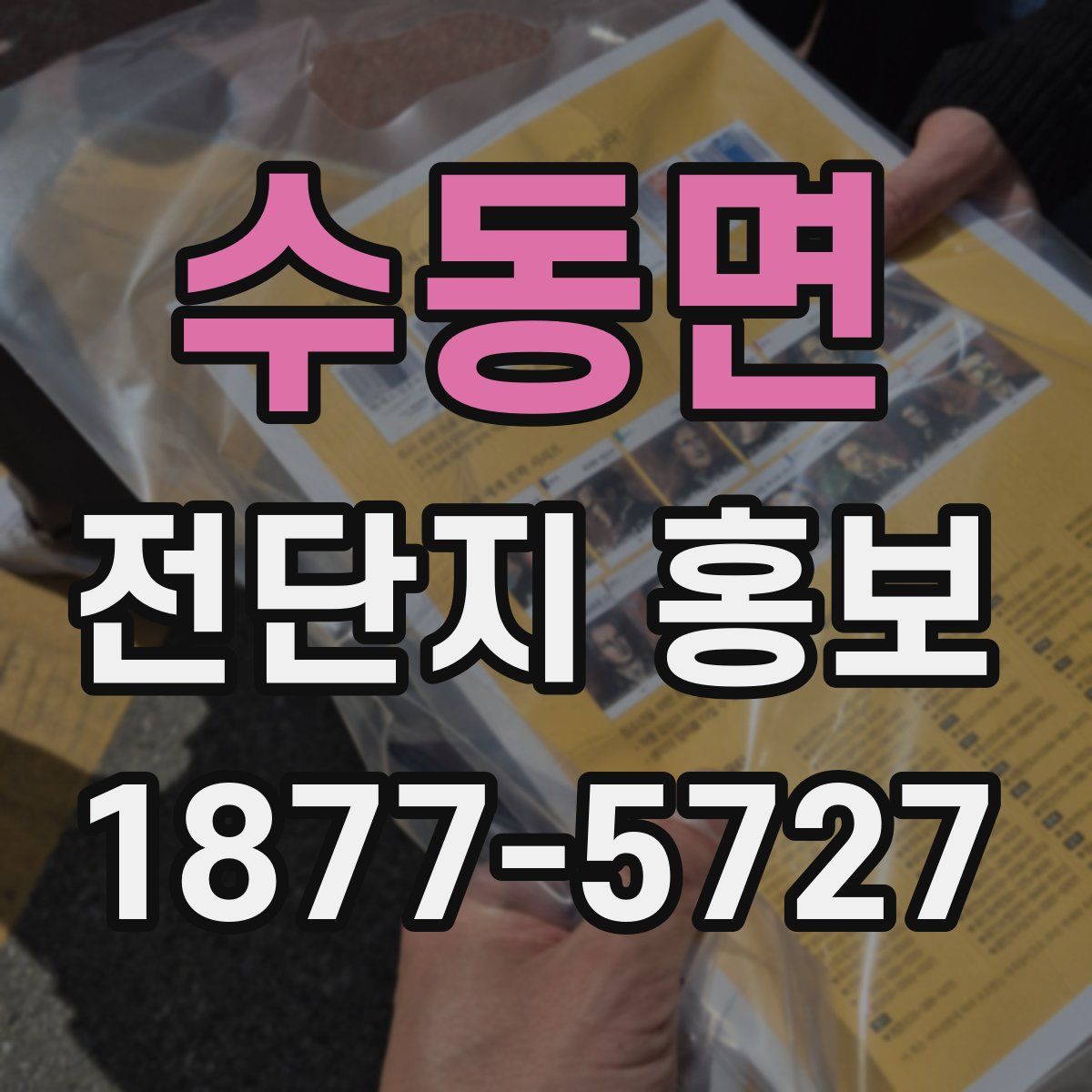 수동면 전단지 홍보
