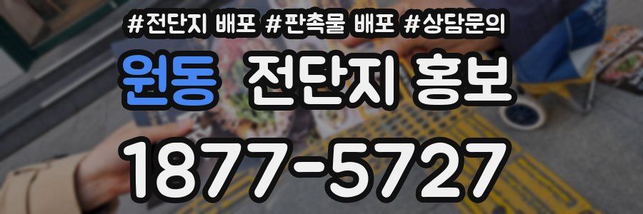 원동 전단지 홍보