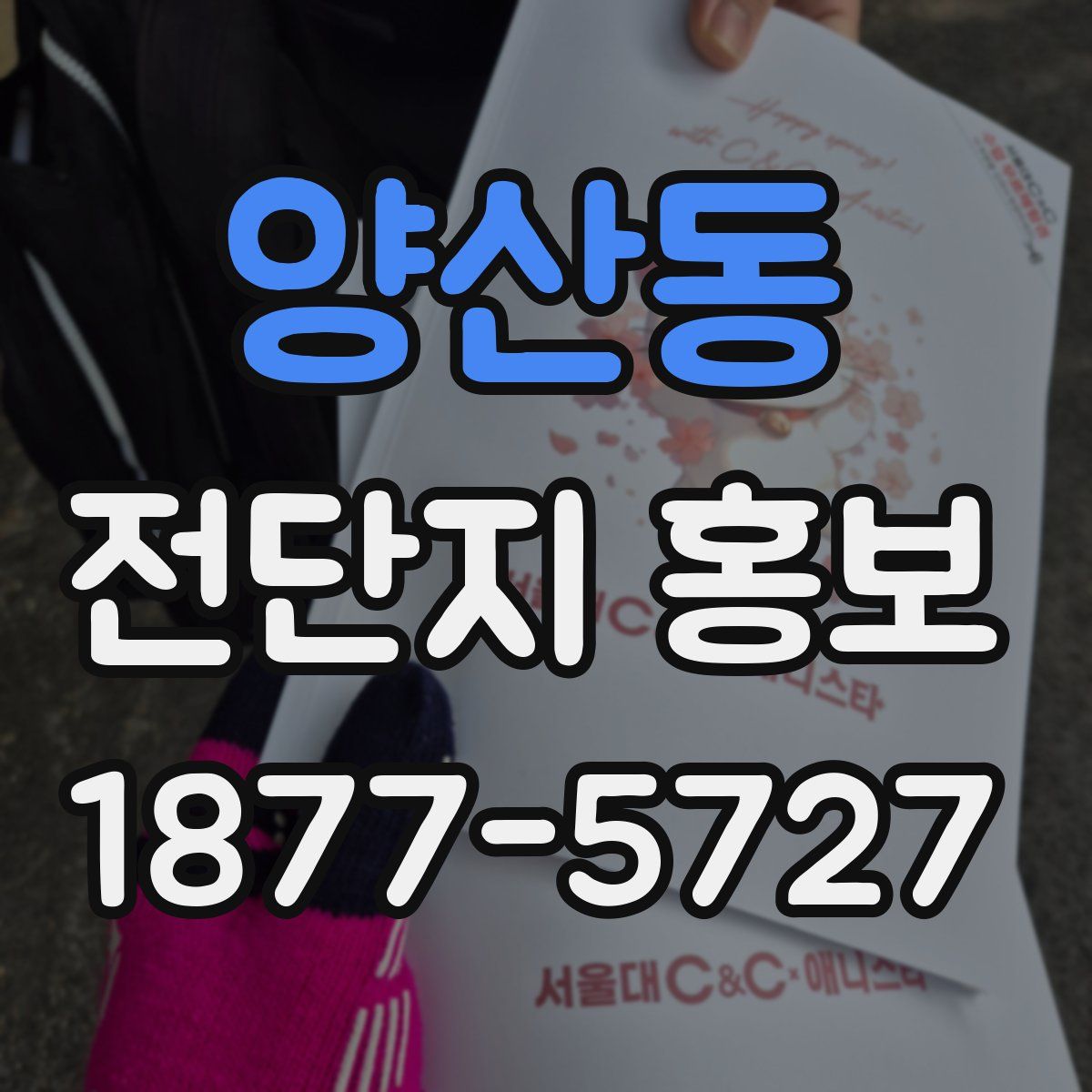 양산동 전단지 홍보