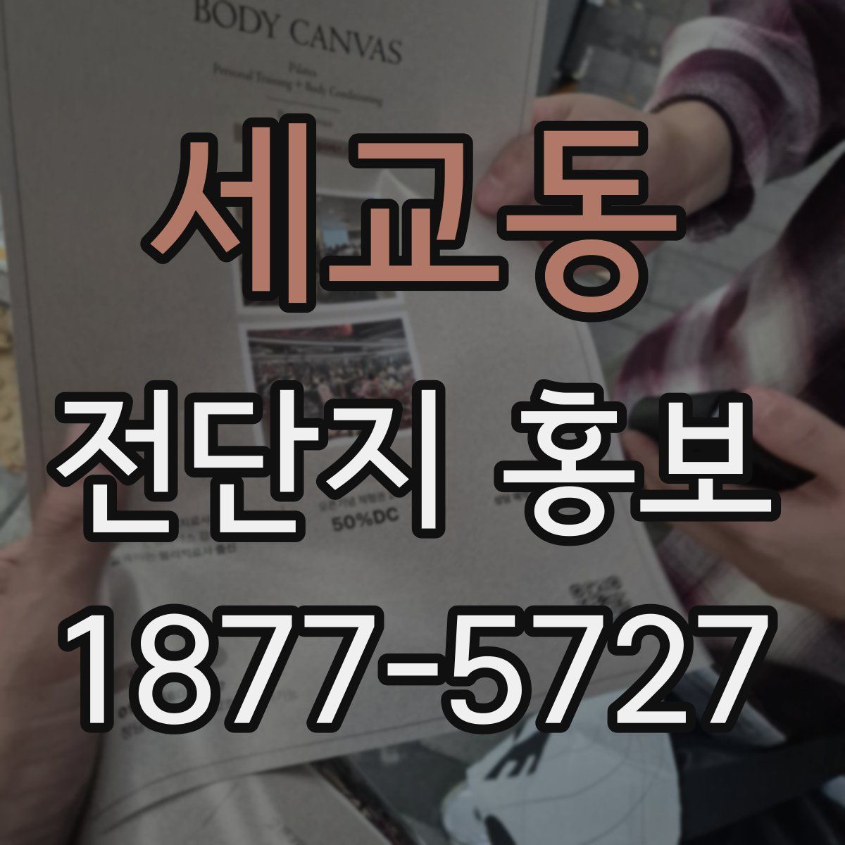 세교동 전단지 홍보
