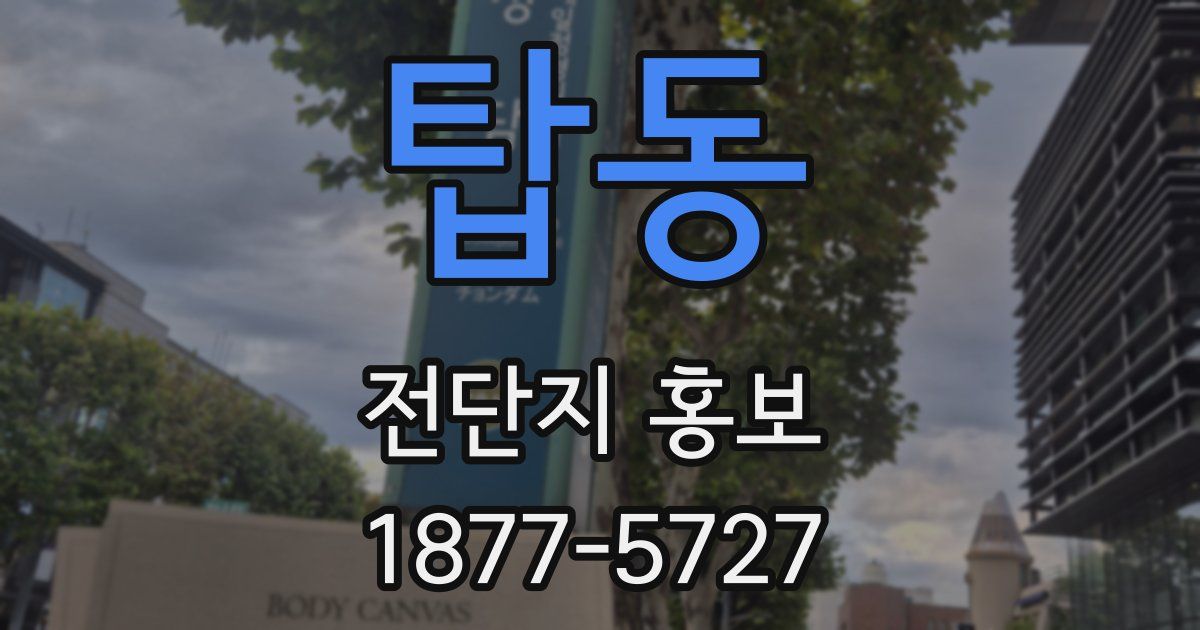 탑동 전단지 홍보