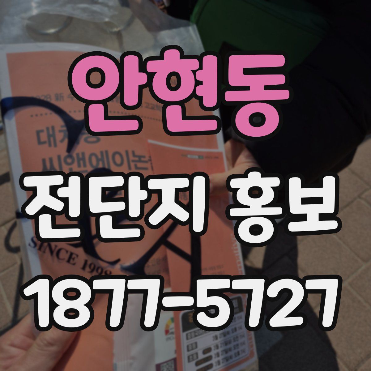 안현동 전단지 홍보
