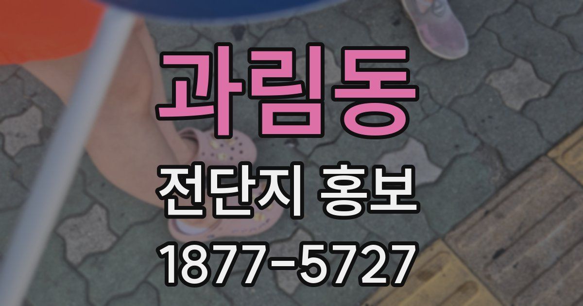 과림동 전단지 홍보