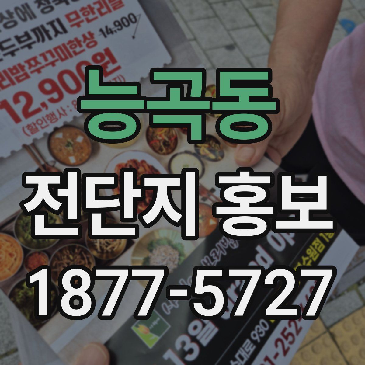능곡동 전단지 홍보