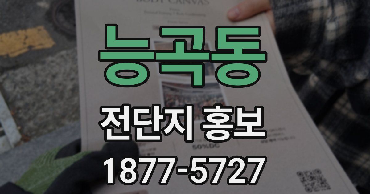 능곡동 전단지 홍보