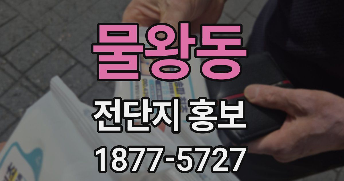 물왕동 전단지 홍보