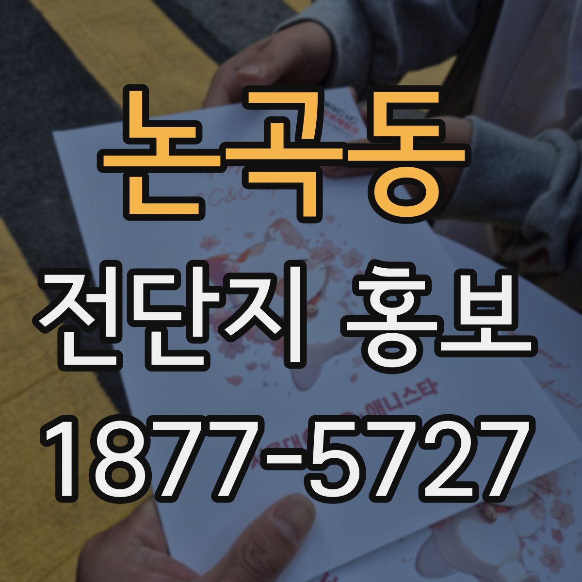 논곡동 전단지 홍보