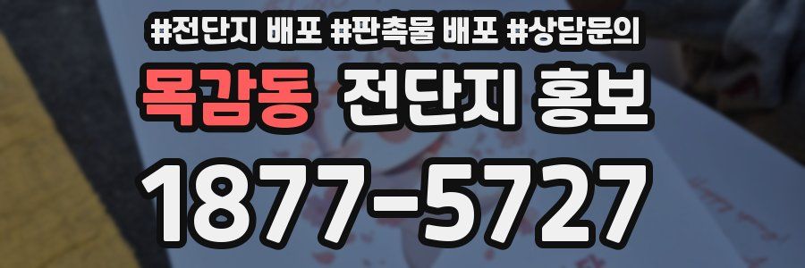 목감동 전단지 홍보