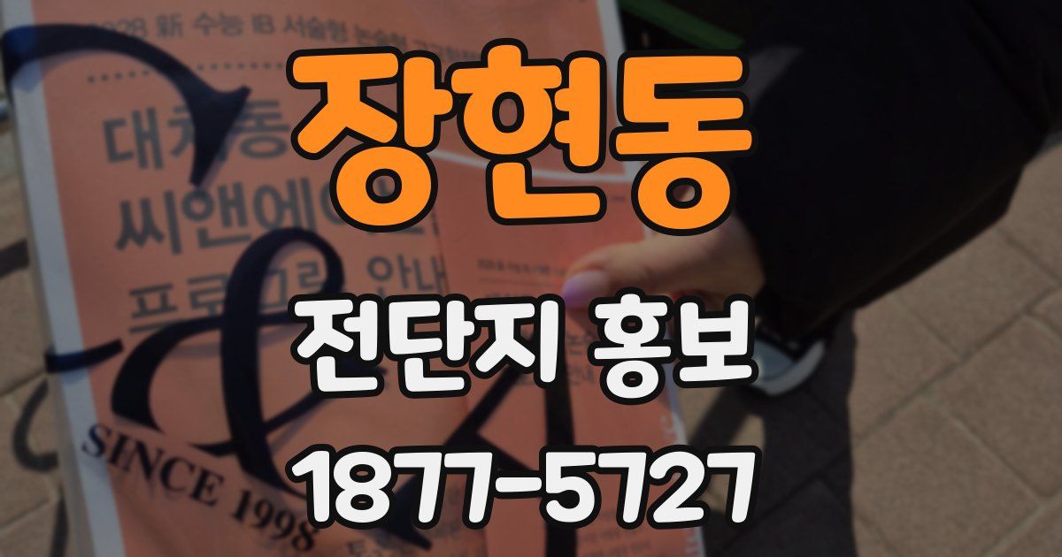 장현동 전단지 홍보