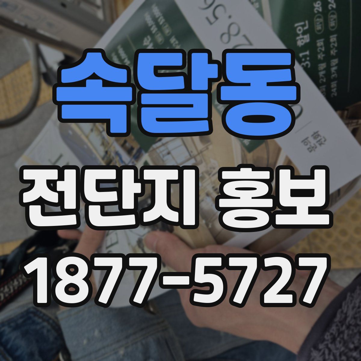 속달동 전단지 홍보