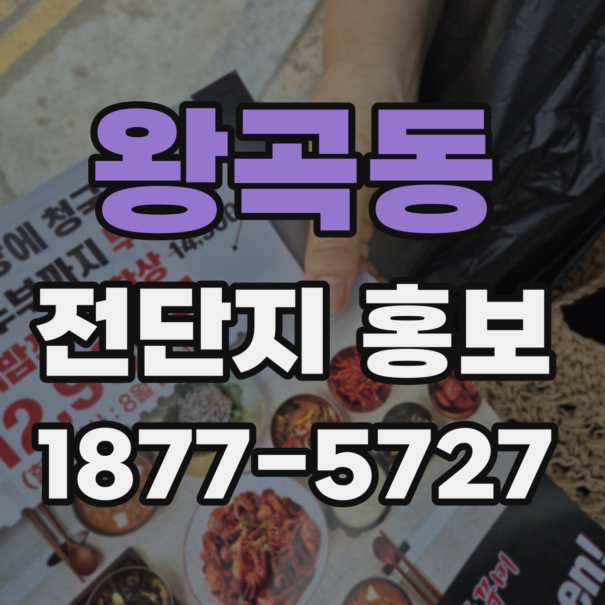 왕곡동 전단지 홍보
