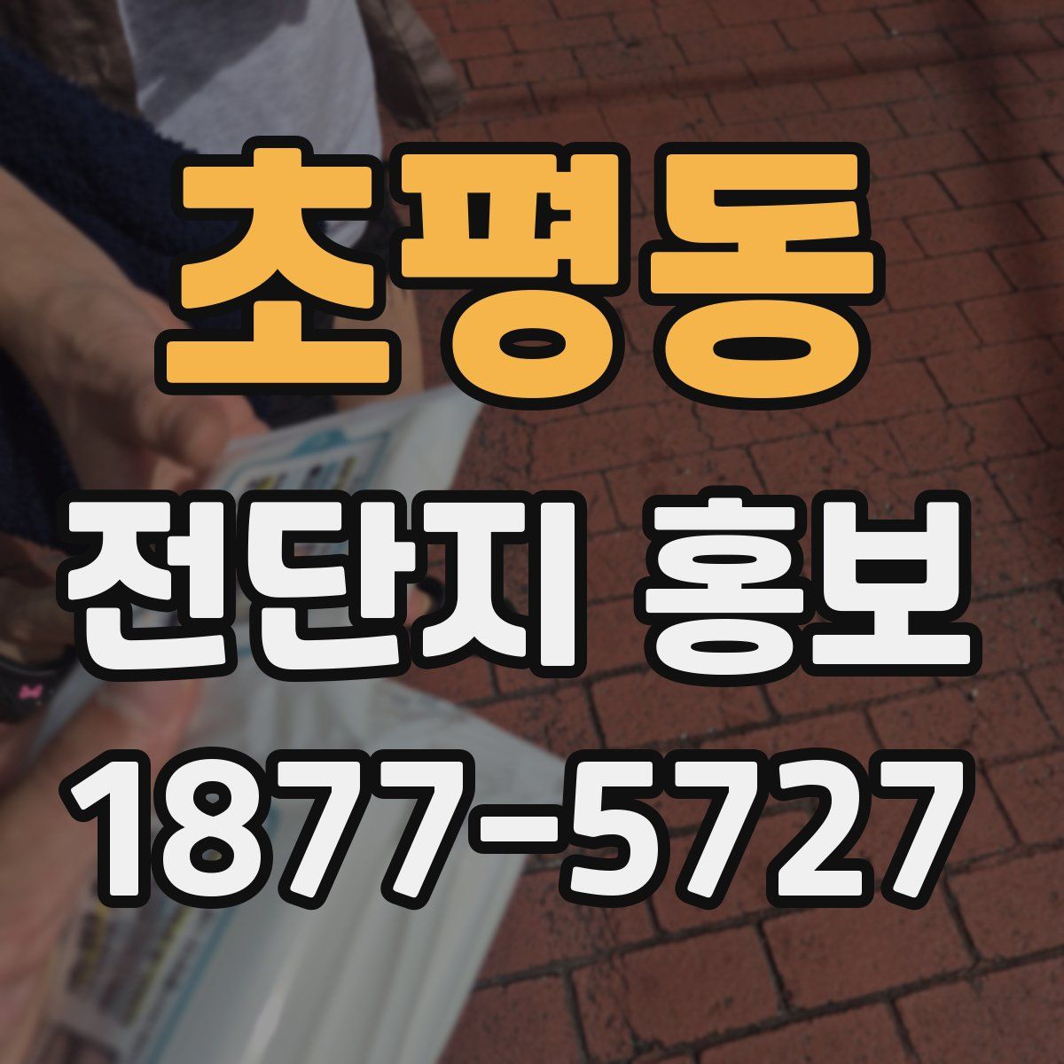 초평동 전단지 홍보