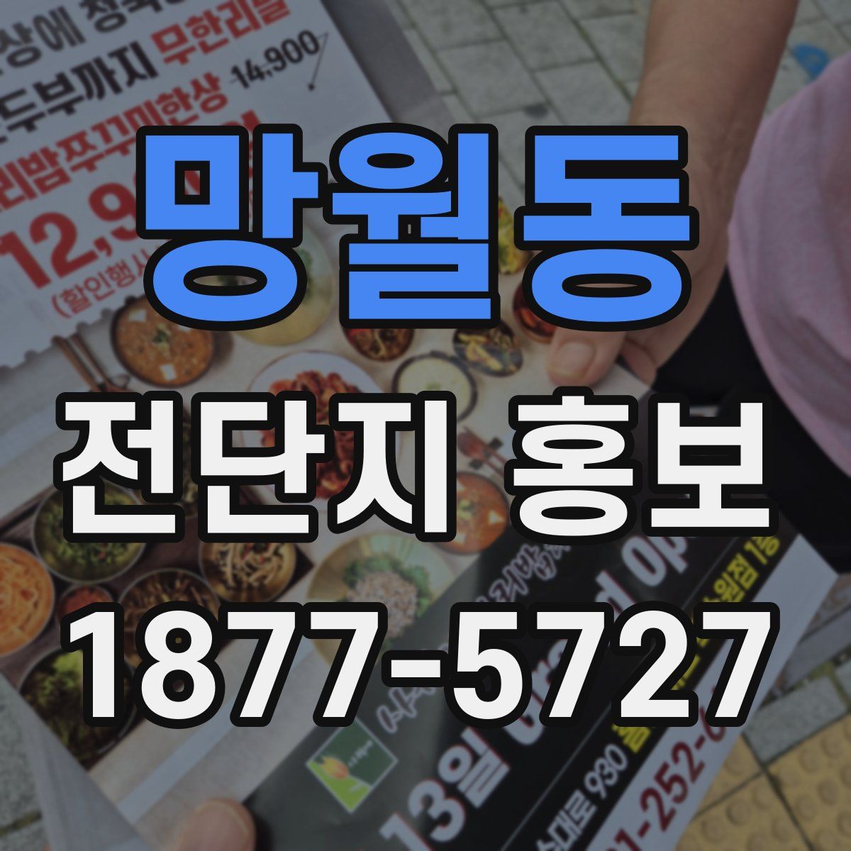 망월동 전단지 홍보