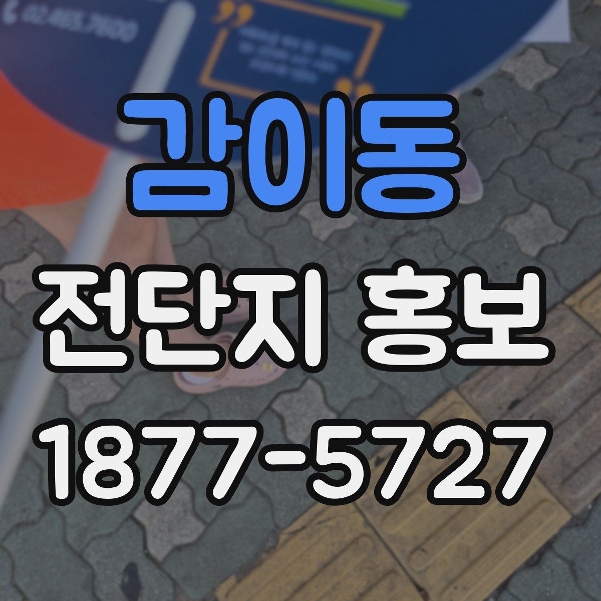 감이동 전단지 홍보