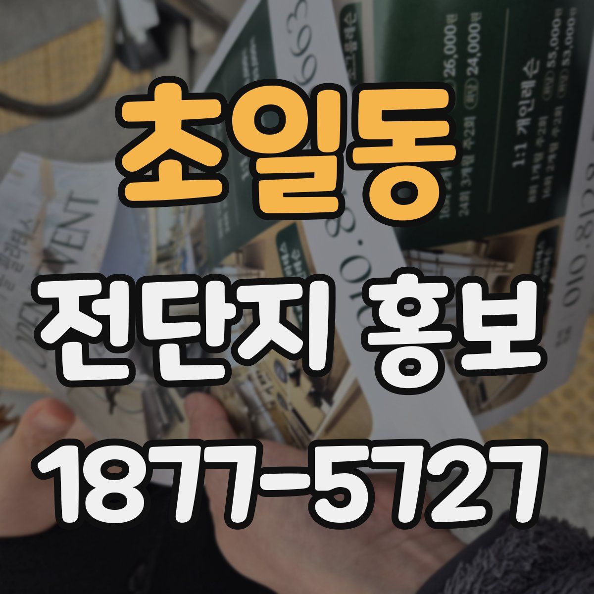 초일동 전단지 홍보