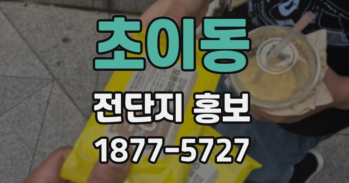 초이동 전단지 홍보
