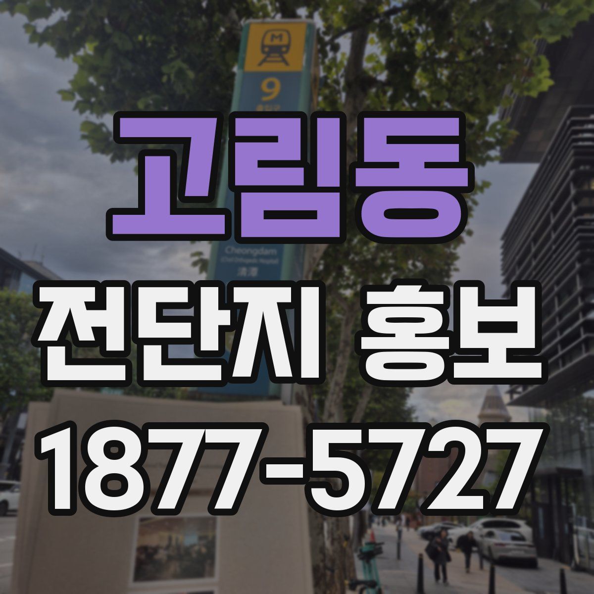 고림동 전단지 홍보