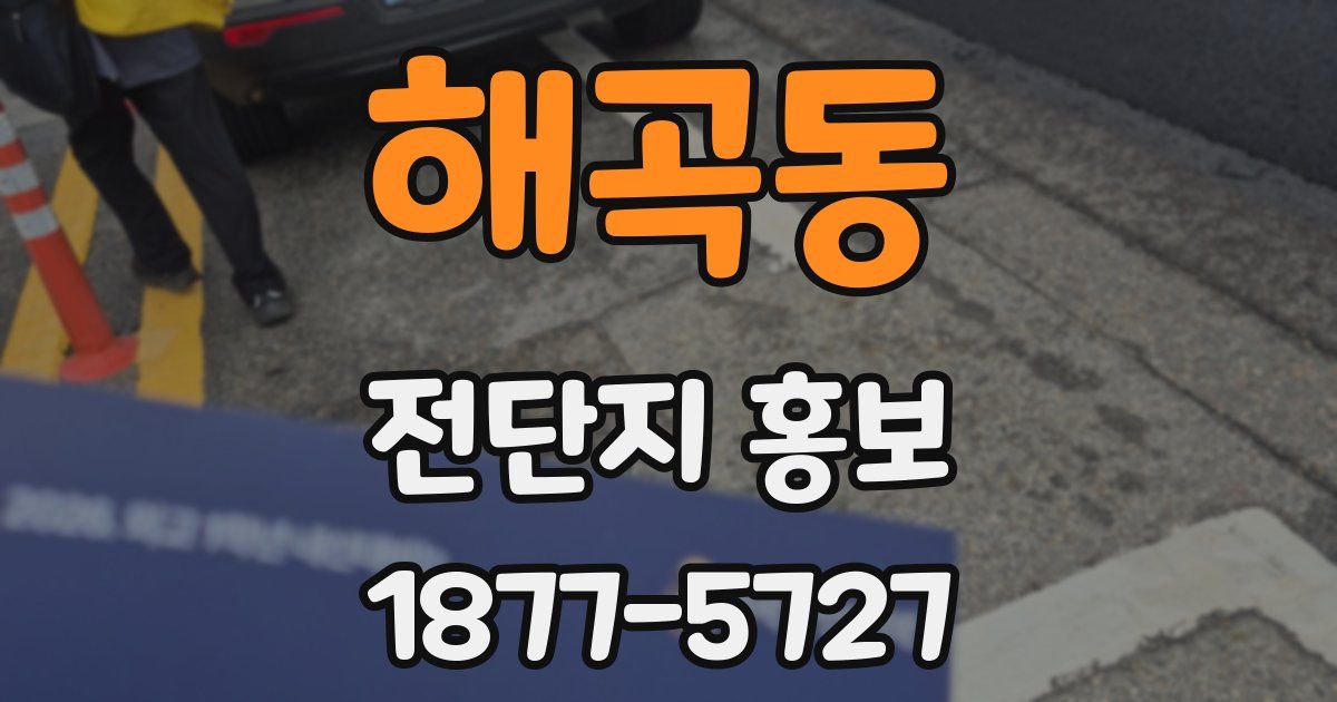 해곡동 전단지 홍보