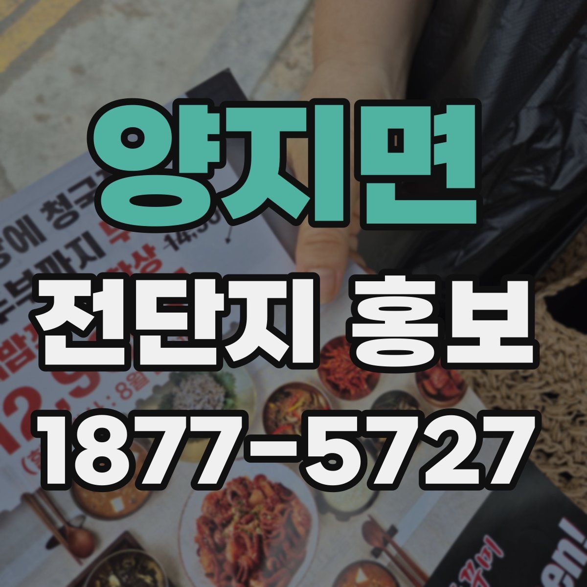 양지면 전단지 홍보