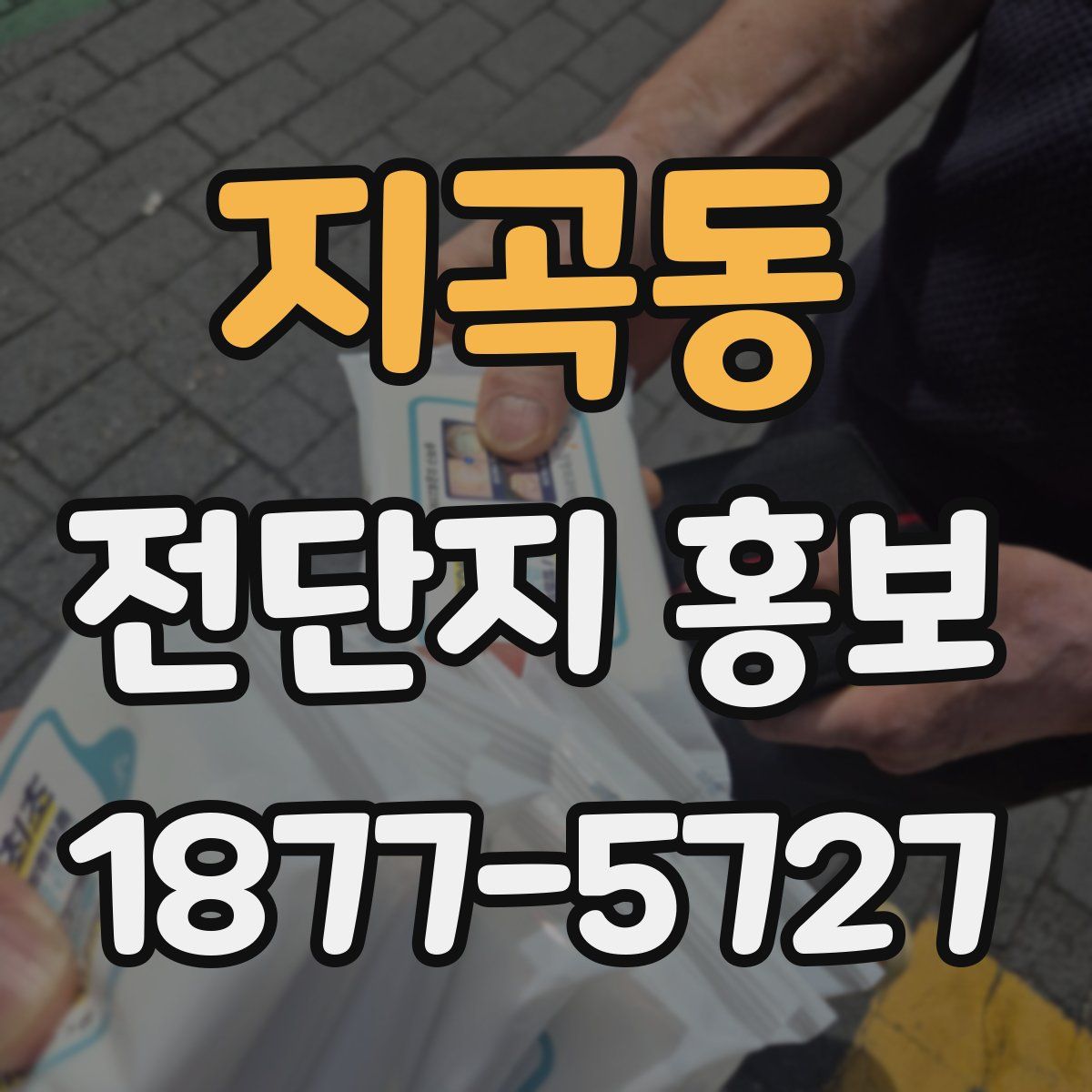 지곡동 전단지 홍보