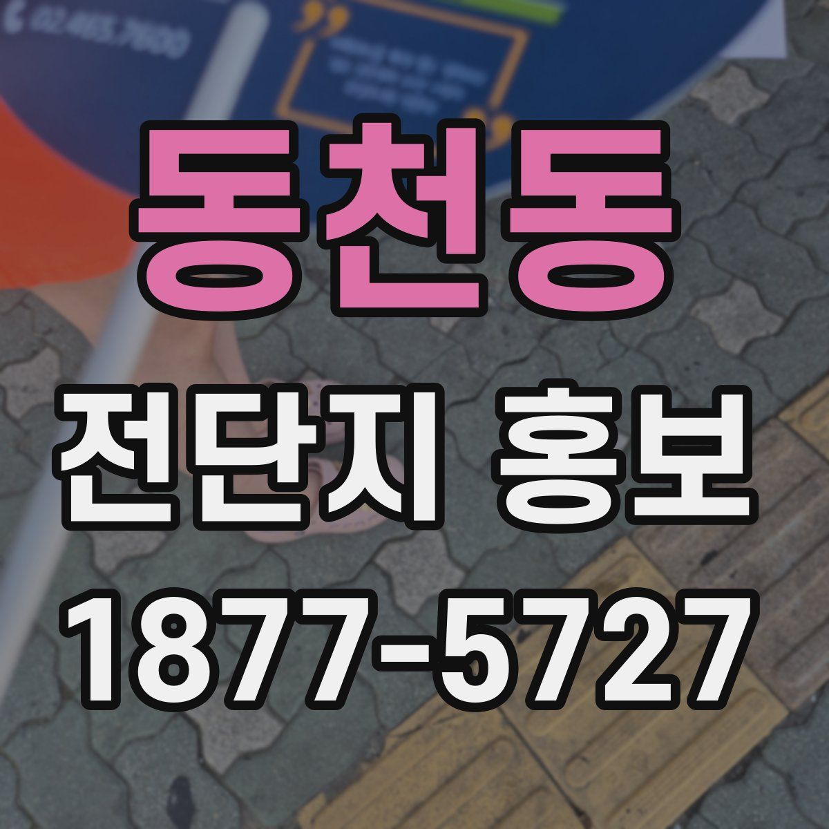 동천동 전단지 홍보