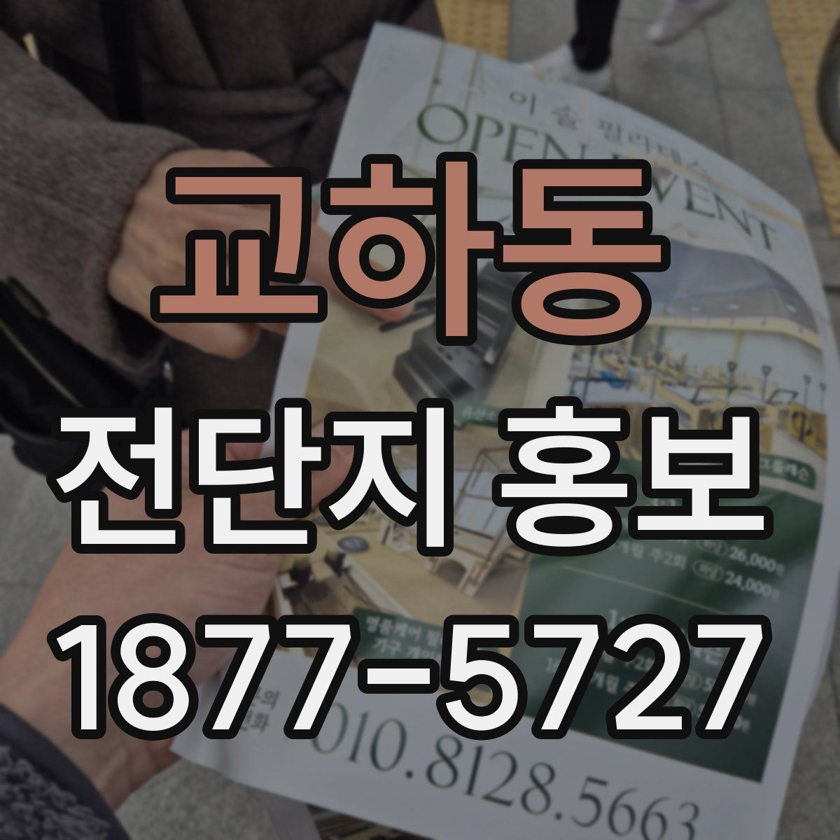 교하동 전단지 홍보