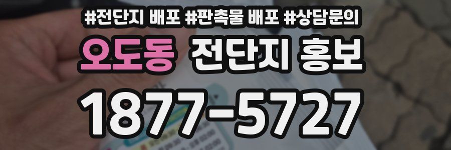 오도동 전단지 홍보