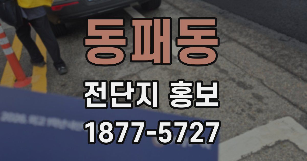 동패동 전단지 홍보