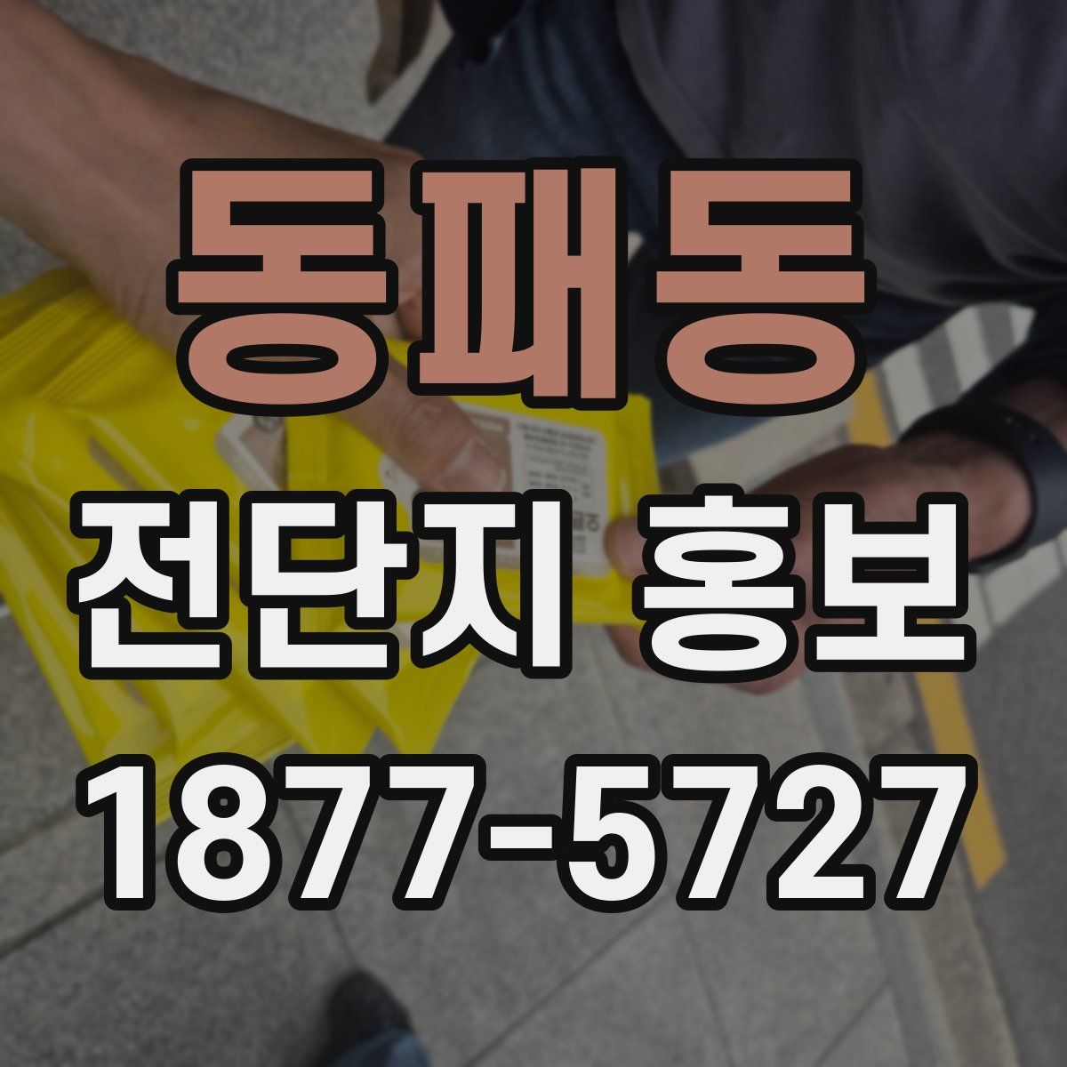 동패동 전단지 홍보