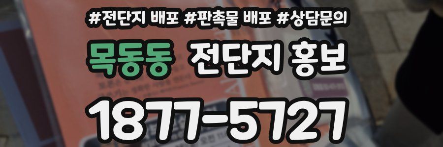목동동 전단지 홍보