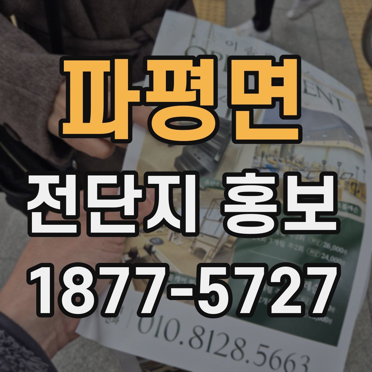 파평면 전단지 홍보