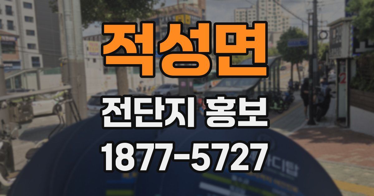 적성면 전단지 홍보