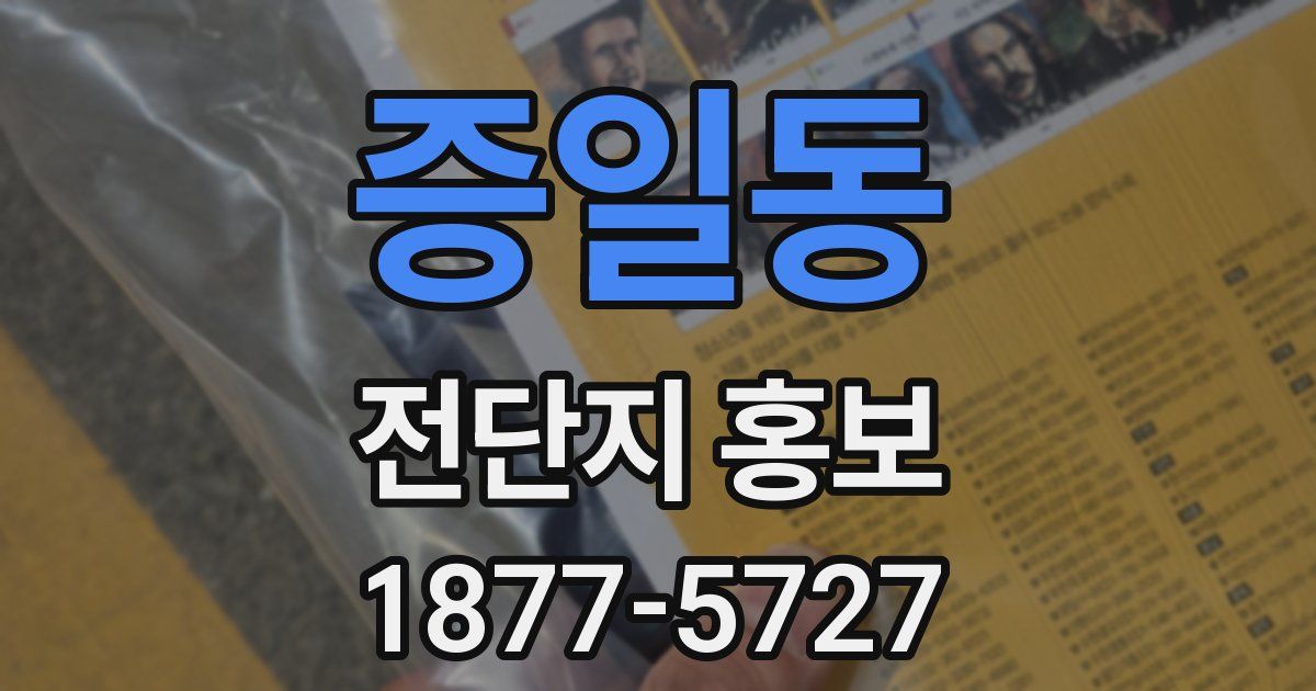 증일동 전단지 홍보